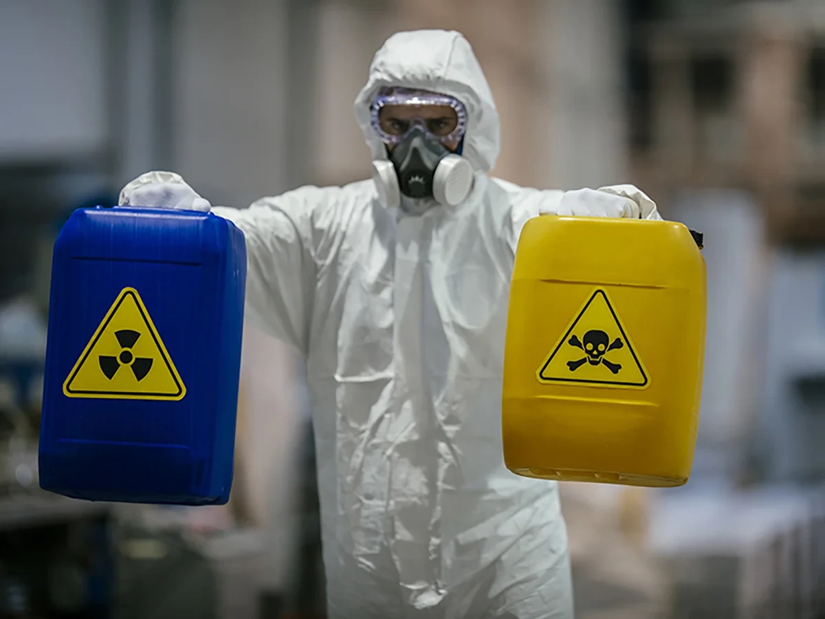 Biohazard cleanup technicians in protective equipment at a remediation scene in Grants Pass, OR near 97528